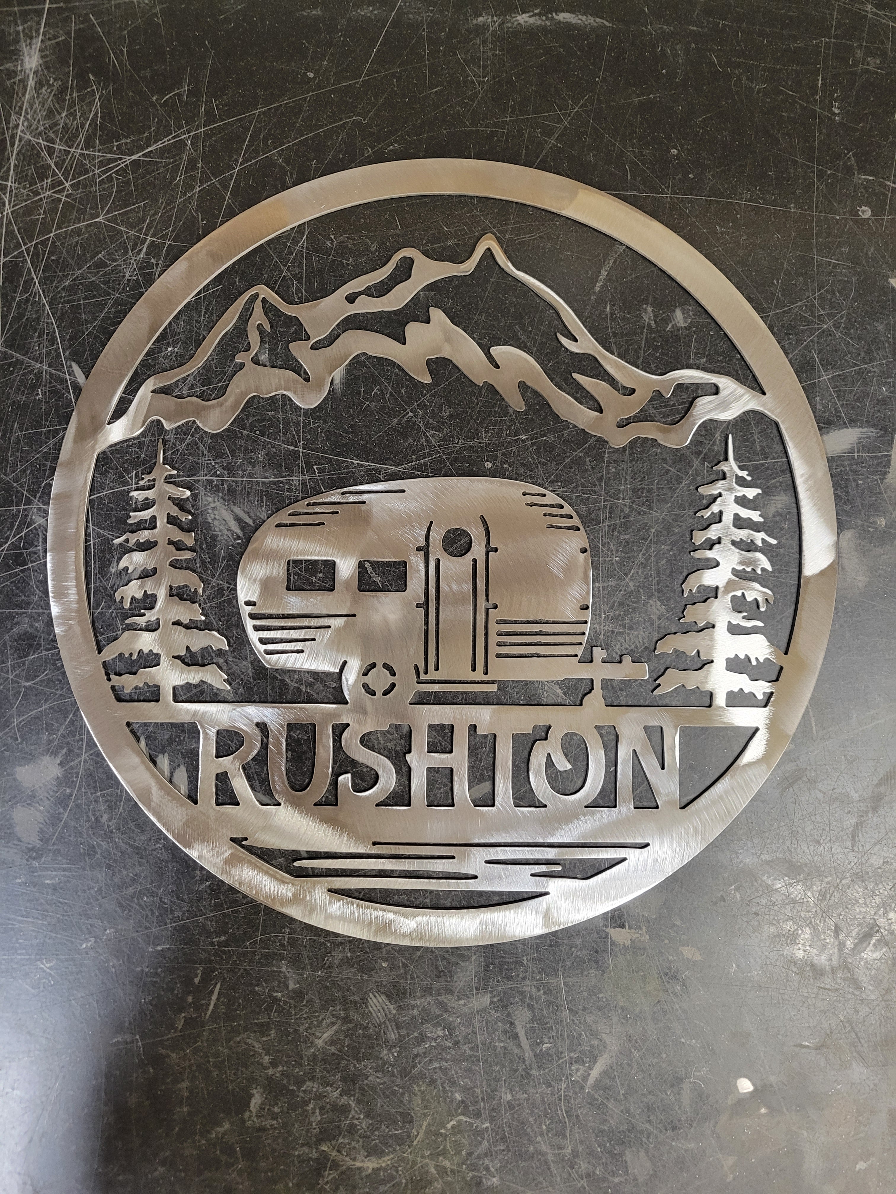 Personalized Powder Coated Steel Last Name Sign, Camper, Address Numbers