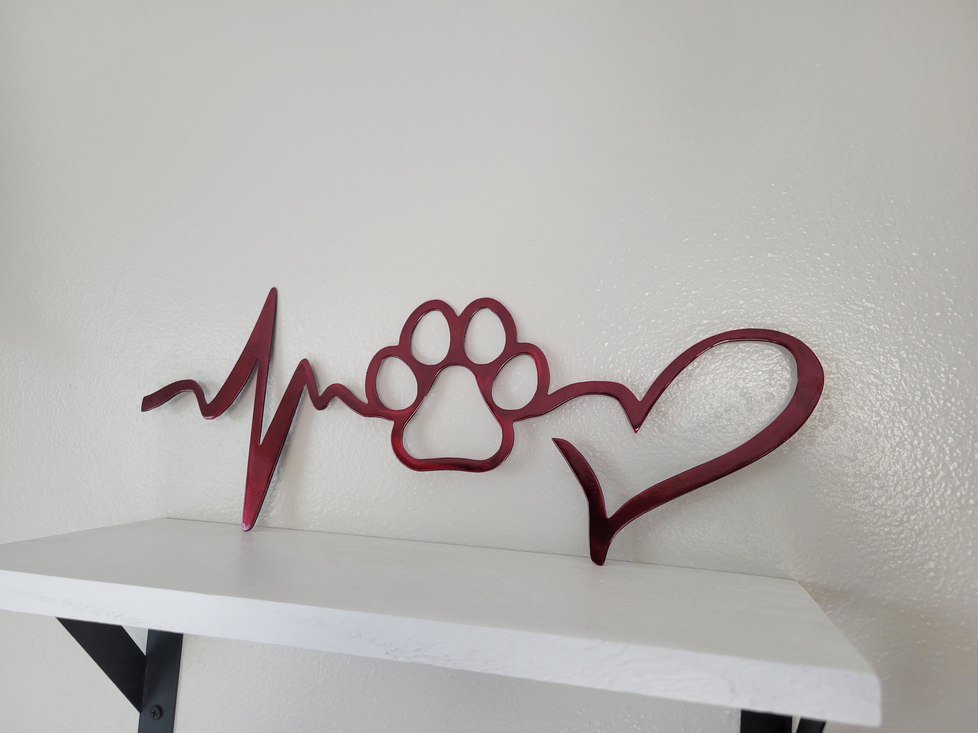Paw Print, Hope, Love