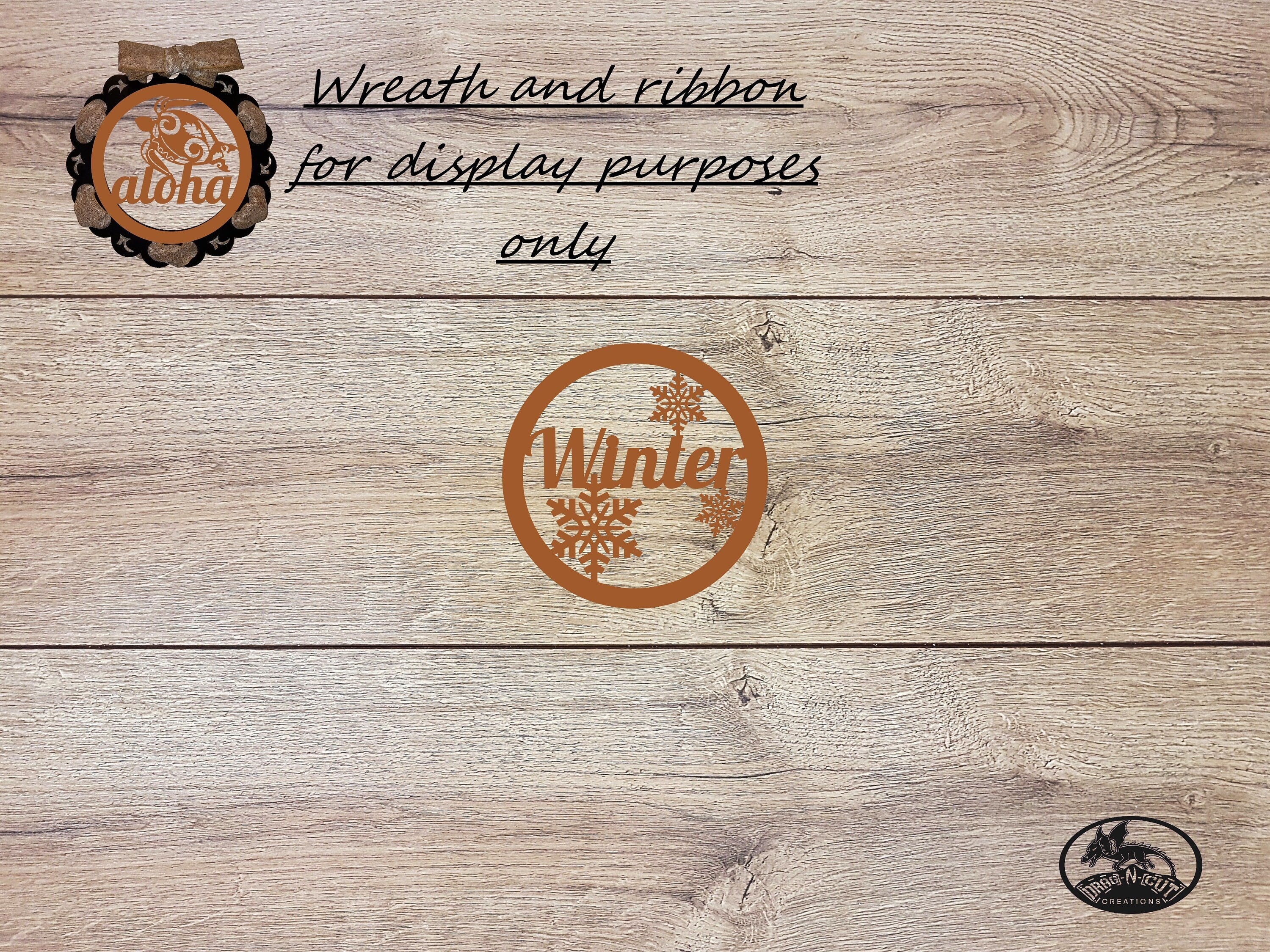Winter[Snowflake[18" Interchangeable Wreath with Magnetic 13" Center Ring[Solid 1 Piece Wreath[Ribbon Ready[13" Wall Hanging[Home Décor