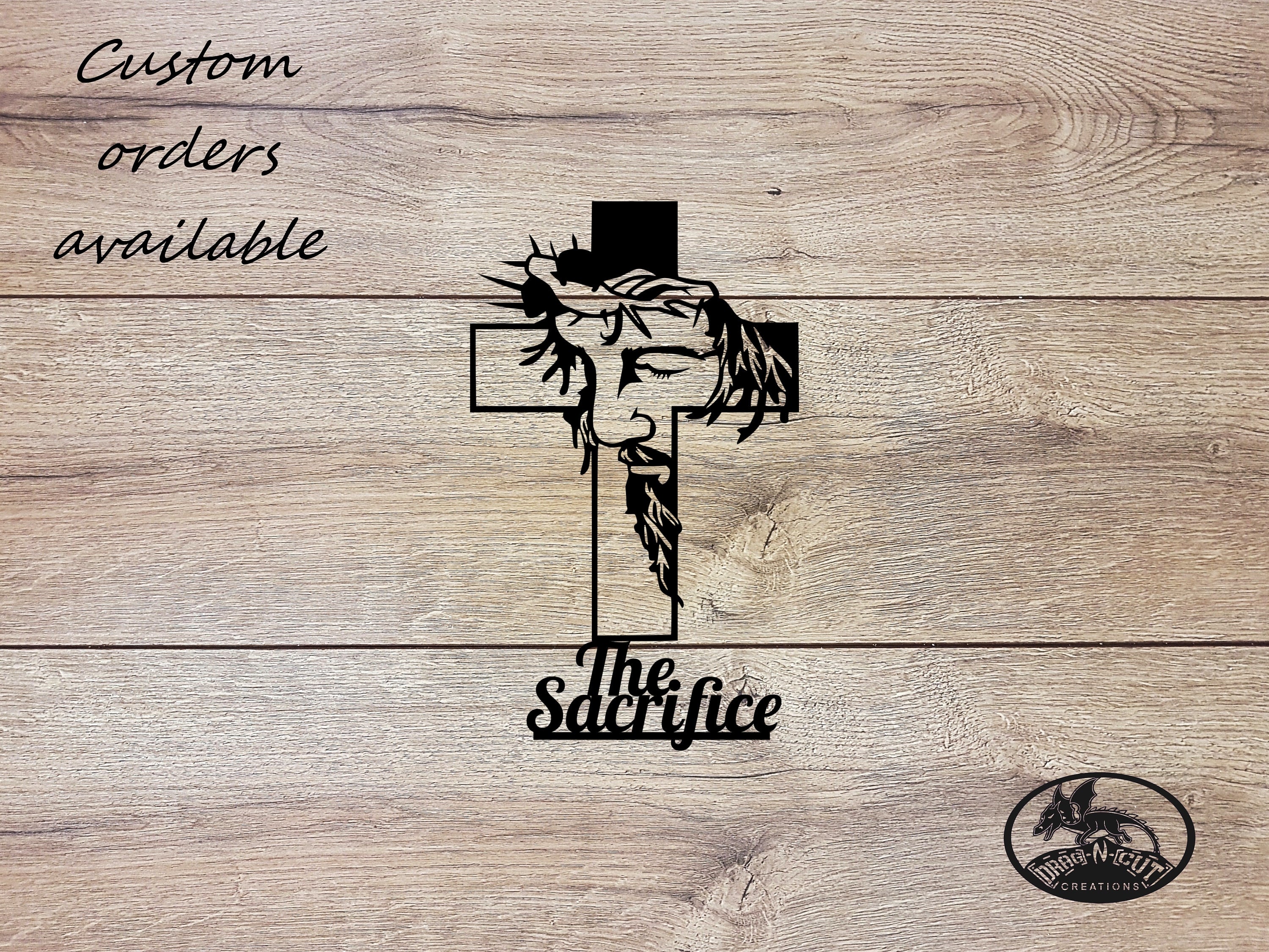 Metal Wall Art The Ultimate Sacrifice Jesus Christ Cross Thorns Easter Faith Inspirational Home Décor